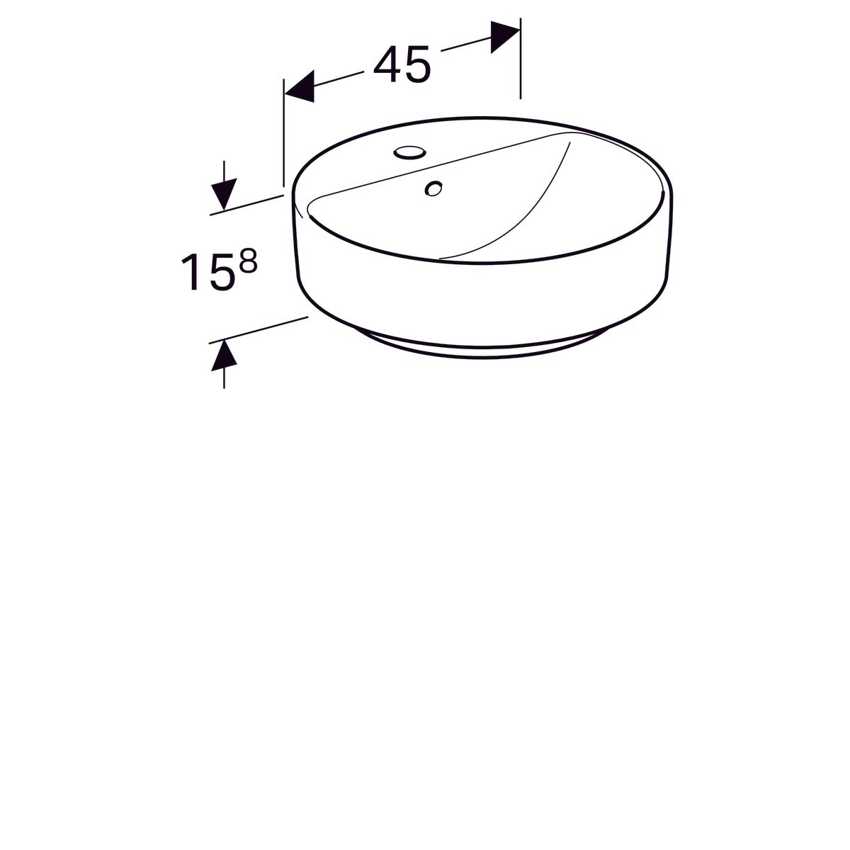 Pesuallas Geberit Variform 450x450x158 mm - KarelianStore