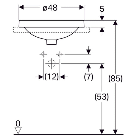 Pesuallas Geberit Variform 480x480x178 mm - KarelianStore