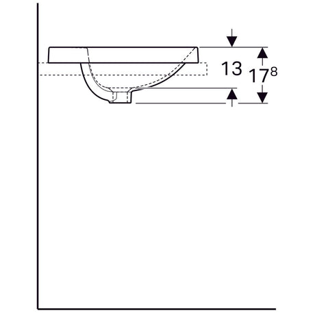 Pesuallas Geberit Variform 480x480x178 mm - KarelianStore