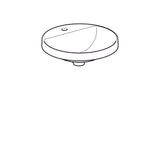 Pesuallas Geberit Variform 480x480x178 mm Ilman ylivuotoa - KarelianStore