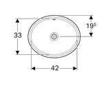 Pesuallas Geberit Variform 495x420x180 mm Tason Alle - KarelianStore