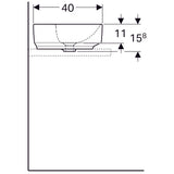 Pesuallas Geberit Variform 500x400x158 mm Ilman ylivuotoa - KarelianStore