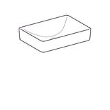 Pesuallas Geberit Variform 550x400x158 mm Ilman ylivuotoa ja Hanareikää - KarelianStore
