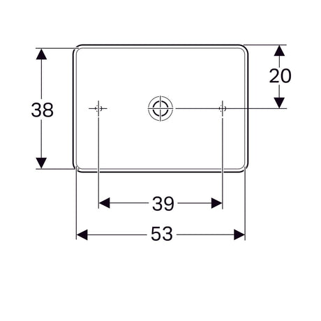 Pesuallas Geberit Variform 550x400x158 mm Ilman ylivuotoa ja Hanareikää - KarelianStore