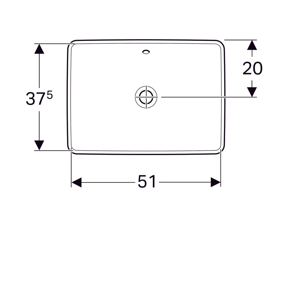 Pesuallas Geberit Variform 550x400x178 mm - KarelianStore