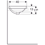 Pesuallas Geberit Variform 550x400x178 mm Ilman ylivuotoa ja hanareikää - KarelianStore