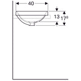 Pesuallas Geberit Variform 550x400x178 mm Ilman ylivuotoa ja hanareikää - KarelianStore
