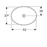 Pesuallas Geberit Variform 550x400x178 mm Ilman ylivuotoa ja hanareikää - KarelianStore