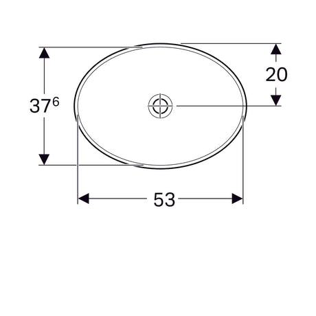 Pesuallas Geberit Variform 550x400x178 mm Ilman ylivuotoa ja hanareikää - KarelianStore