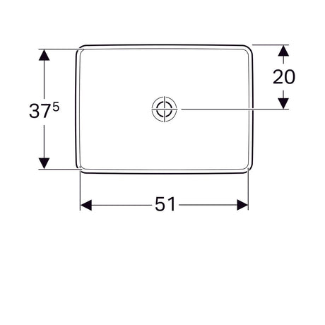 Pesuallas Geberit Variform 550x400x178 mm Ilman ylivuotoa ja hanareikää - KarelianStore
