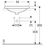 Pesuallas Geberit Variform 550x450x178 mm - KarelianStore