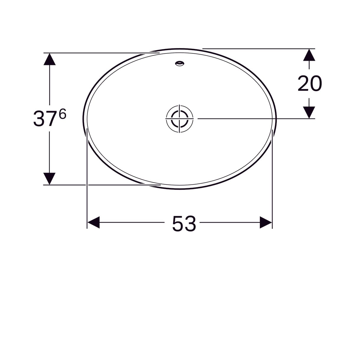 Pesuallas Geberit Variform 550x450x178 mm - KarelianStore