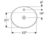 Pesuallas Geberit Variform 550x450x178 mm Ilman ylivuotoa - KarelianStore