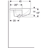 Pesuallas Geberit Variform 550x450x185 mm - KarelianStore