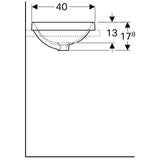 Pesuallas Geberit Variform 600x400x178 mm Ilman ylivuotoa ja hanareikää - KarelianStore