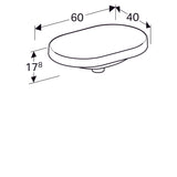 Pesuallas Geberit Variform 600x400x178 mm Ilman ylivuotoa ja hanareikää - KarelianStore