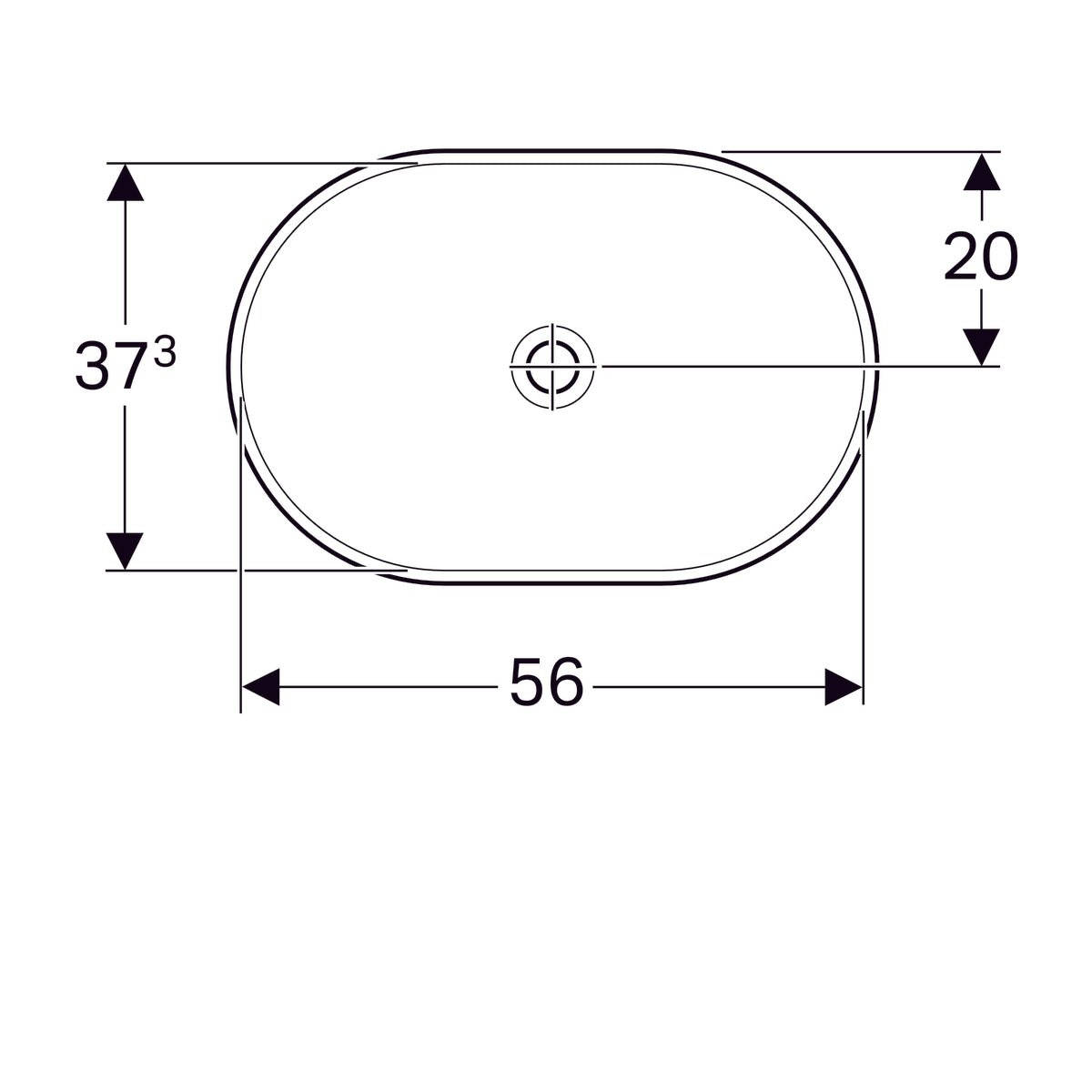 Pesuallas Geberit Variform 600x400x178 mm Ilman ylivuotoa ja hanareikää - KarelianStore
