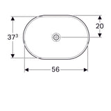 Pesuallas Geberit Variform 600x400x178 mm Ilman ylivuotoa ja hanareikää - KarelianStore