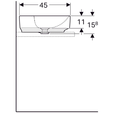 Pesuallas Geberit Variform 600x450x158 mm - KarelianStore