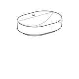 Pesuallas Geberit Variform 600x450x158 mm Ilman ylivuotoa - KarelianStore