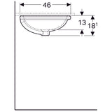 Pesuallas Geberit Variform 625x490x180 mm Tason Alle - KarelianStore