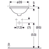 Pesuallas Geberit Variform Keratect 405x420x180 mm Tason Alle - KarelianStore