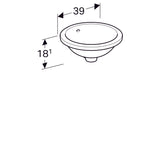 Pesuallas Geberit Variform Keratect 405x420x180 mm Tason Alle - KarelianStore