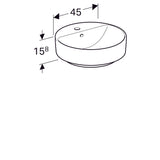 Pesuallas Geberit Variform Keratect 450x450x158 mm - KarelianStore