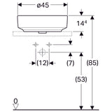 Pesuallas Geberit Variform Keratect 450x450x158 mm - KarelianStore