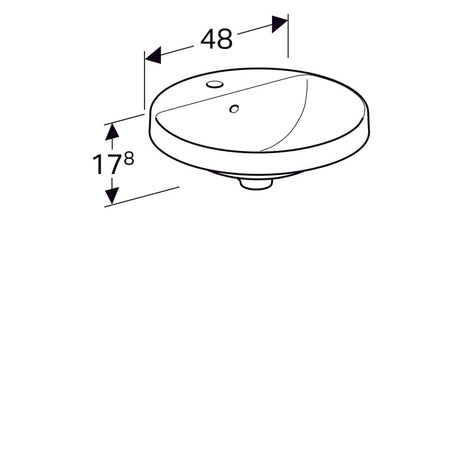 Pesuallas Geberit Variform Keratect 480x480x178 mm - KarelianStore