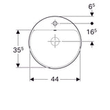 Pesuallas Geberit Variform Keratect 480x480x178 mm - KarelianStore
