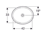Pesuallas Geberit Variform Keratect 495x420x180 mm Tason Alle Ilman ylivuotoa - KarelianStore
