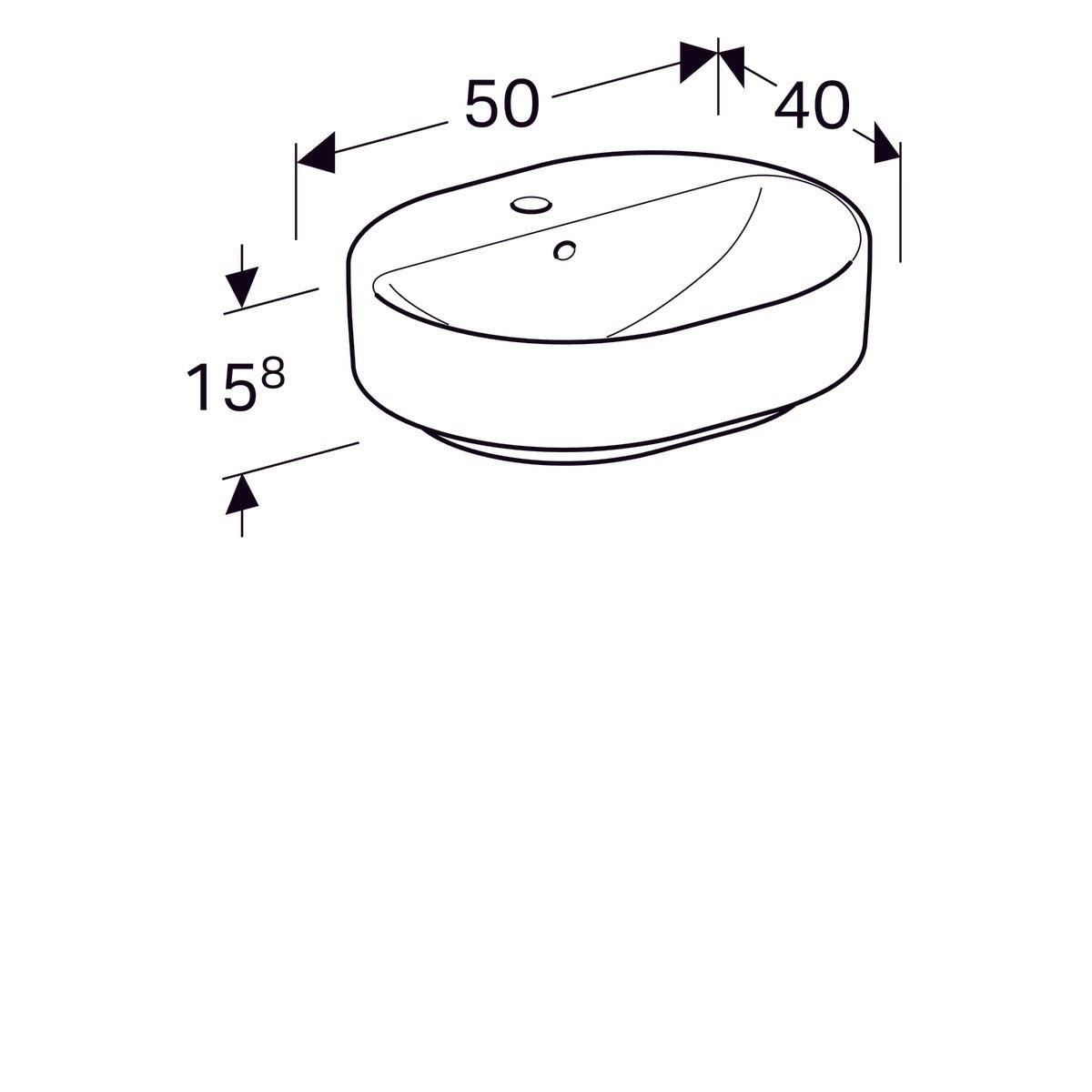 Pesuallas Geberit Variform Keratect 500x400x158 mm - KarelianStore
