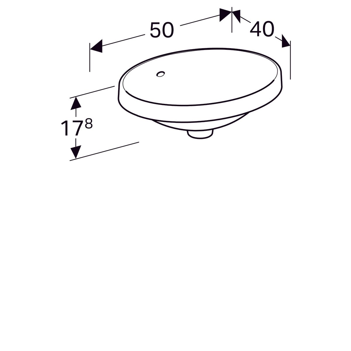 Pesuallas Geberit Variform Keratect 500x400x178 mm - KarelianStore