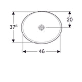 Pesuallas Geberit Variform Keratect 500x400x178 mm Ilman ylivuotoa - KarelianStore