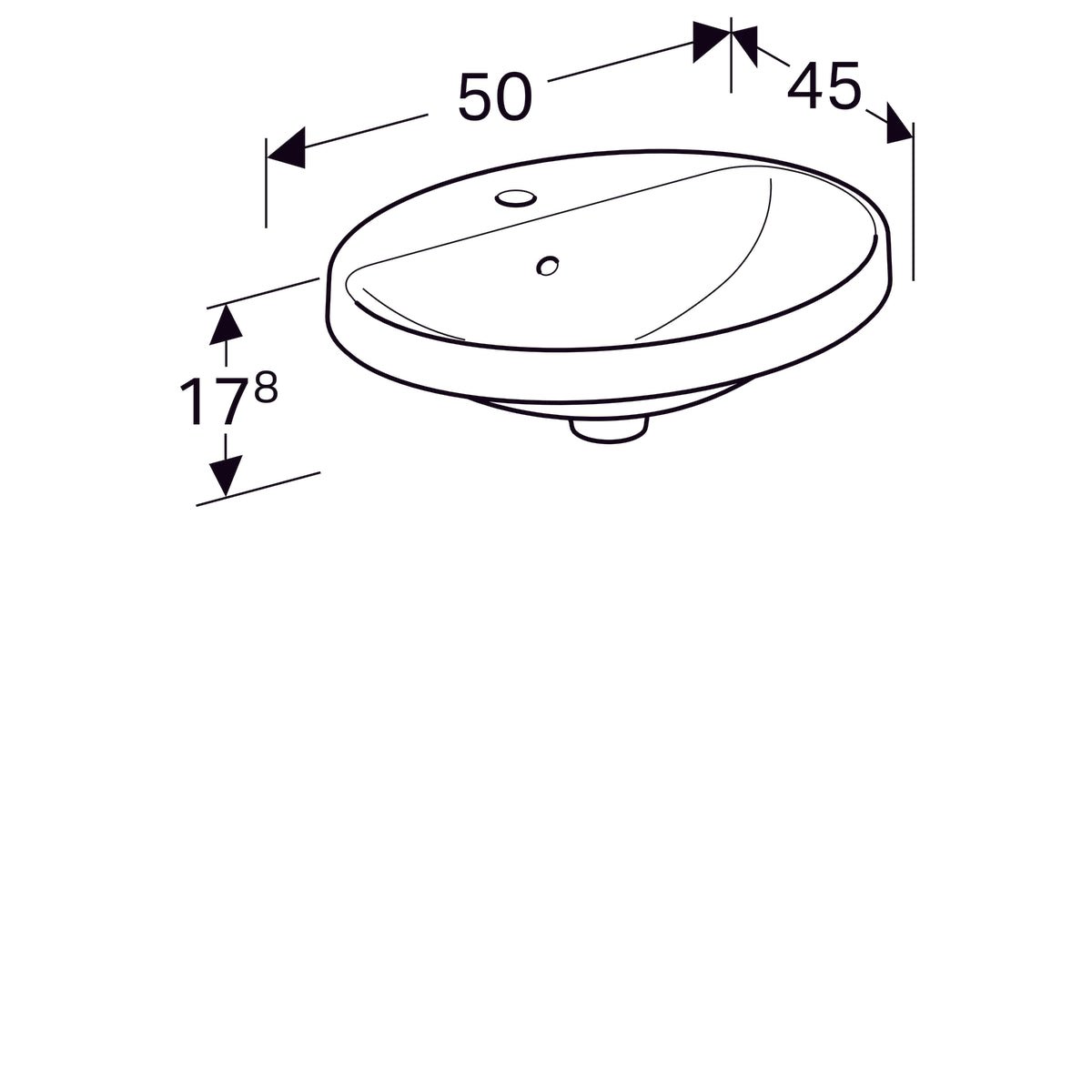 Pesuallas Geberit Variform Keratect 500x450x178 mm - KarelianStore
