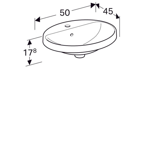 Pesuallas Geberit Variform Keratect 500x450x178 mm - KarelianStore