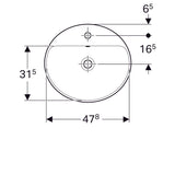 Pesuallas Geberit Variform Keratect 500x450x178 mm - KarelianStore