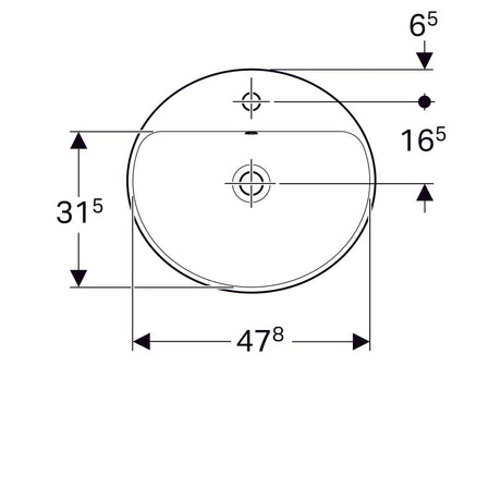 Pesuallas Geberit Variform Keratect 500x450x178 mm - KarelianStore