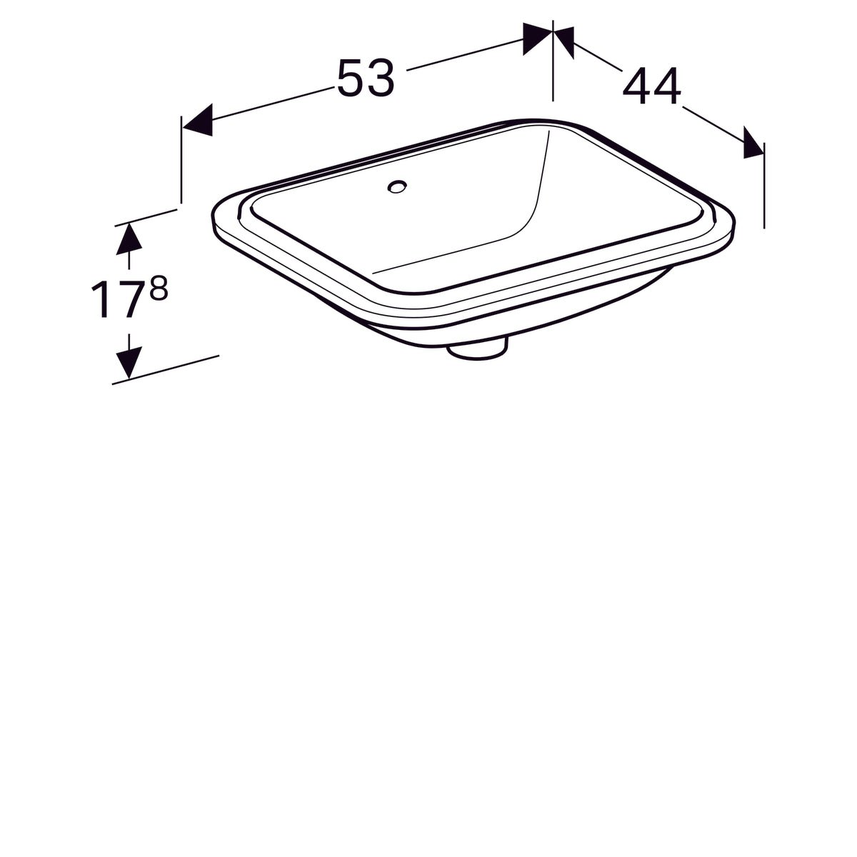 Pesuallas Geberit Variform Keratect 530x178x440 mm Tason Alle - KarelianStore