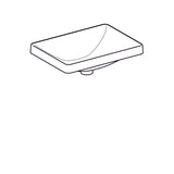 Pesuallas Geberit Variform Keratect 550x400x178 mm Ilman ylivuotoa ja hanareikää - KarelianStore