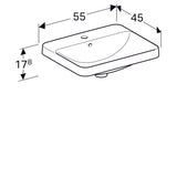Pesuallas Geberit Variform Keratect 550x450x178 mm - KarelianStore