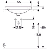Pesuallas Geberit Variform Keratect 550x450x178 mm - KarelianStore