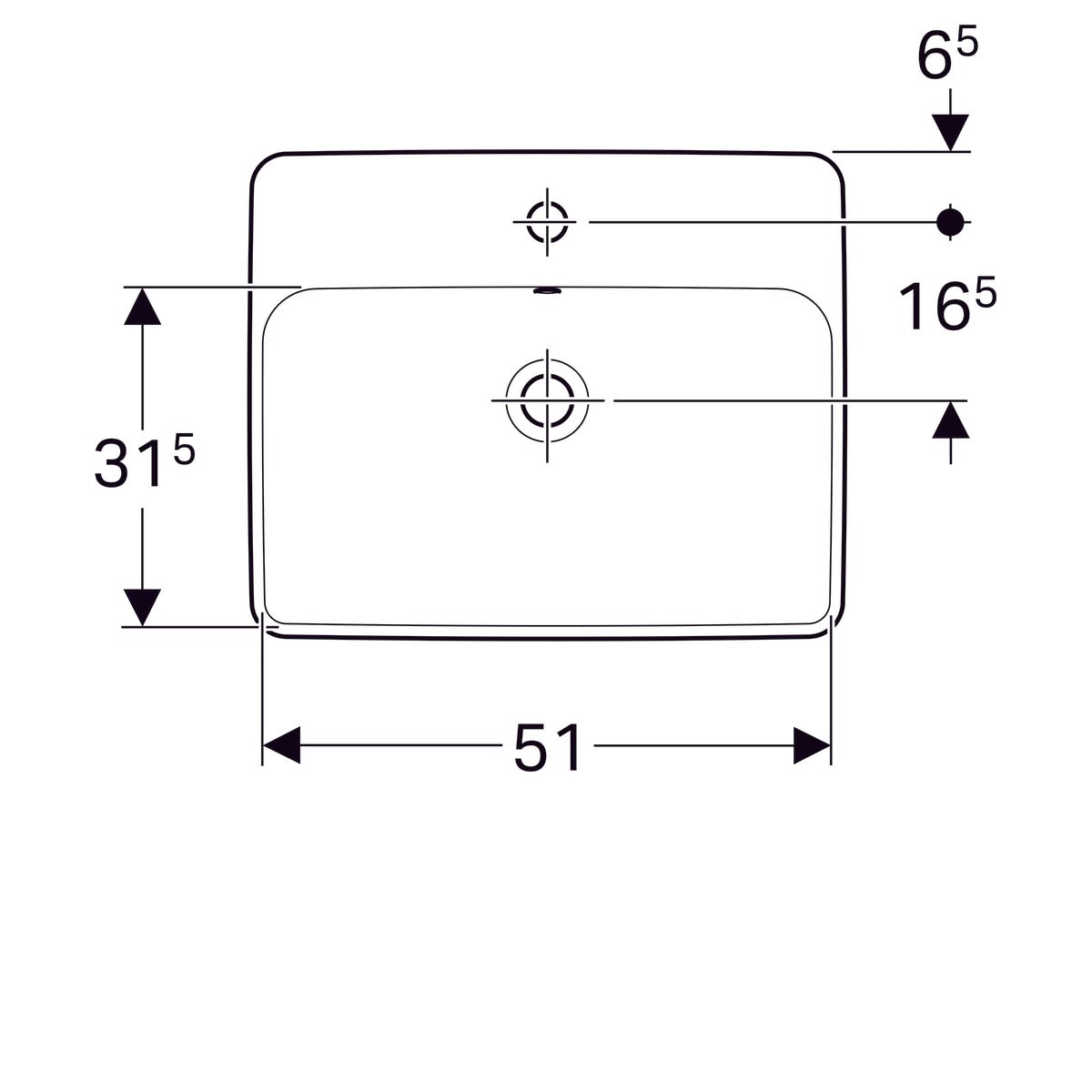 Pesuallas Geberit Variform Keratect 550x450x178 mm - KarelianStore