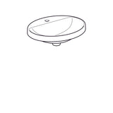 Pesuallas Geberit Variform Keratect 550x450x178 mm Ilman ylivuotoa - KarelianStore
