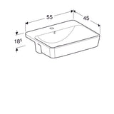 Pesuallas Geberit Variform Keratect 550x450x185 mm - KarelianStore