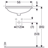 Pesuallas Geberit Variform Keratect 560x460x180 mm Tason Alle - KarelianStore