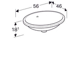 Pesuallas Geberit Variform Keratect 560x460x180 mm Tason Alle - KarelianStore