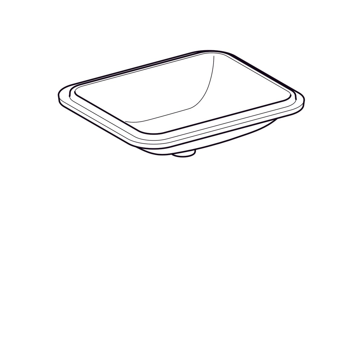 Pesuallas Geberit Variform Keratect 580x490x178 mm Tason Alle Ilman ylivuotoa - KarelianStore
