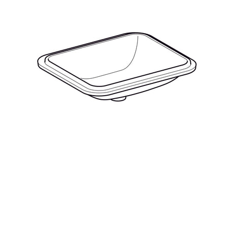 Pesuallas Geberit Variform Keratect 580x490x178 mm Tason Alle Ilman ylivuotoa - KarelianStore